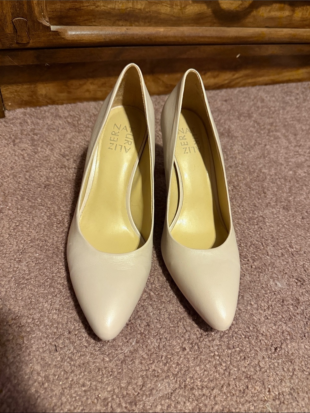 Naturalizer Women's Pointed Pumps in Light Beige